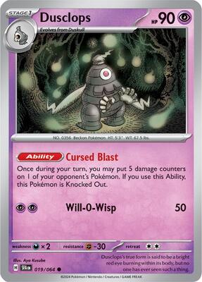 Dusclops - 019/064 card from SV: Shrouded Fable