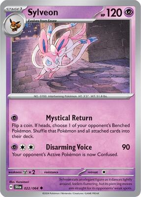 Sylveon card from SV: Shrouded Fable