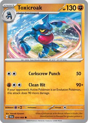 Toxicroak card from SV: Shrouded Fable