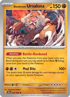 Bloodmoon Ursaluna card from SV: Shrouded Fable