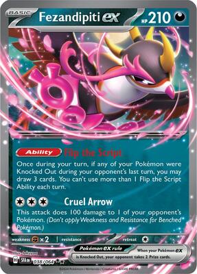 Fezandipiti ex - 038/064 card from SV: Shrouded Fable