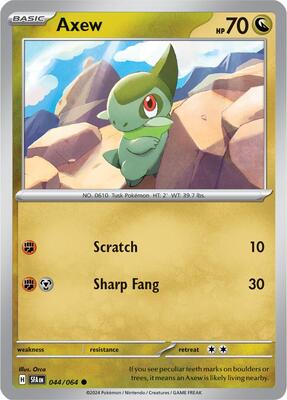 Axew card from SV: Shrouded Fable