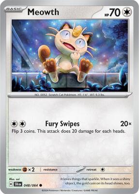 Meowth card from SV: Shrouded Fable