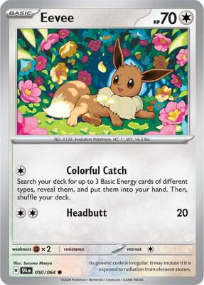 Eevee card from SV: Shrouded Fable