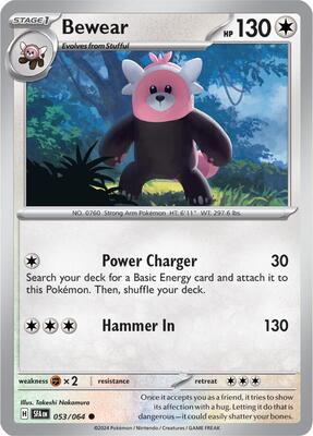 Bewear - 053/064 card from SV: Shrouded Fable