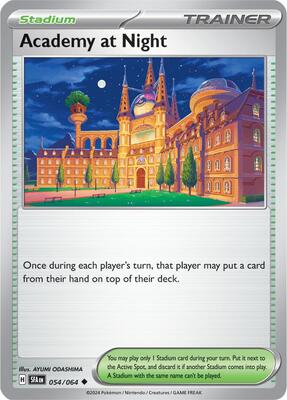 Academy at Night card from SV: Shrouded Fable