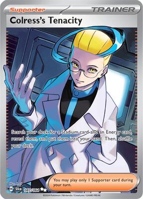 Colress's Tenacity - 087/064 card from SV: Shrouded Fable