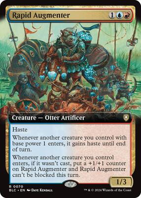 Rapid Augmenter (Extended Art) card from Commander: Bloomburrow