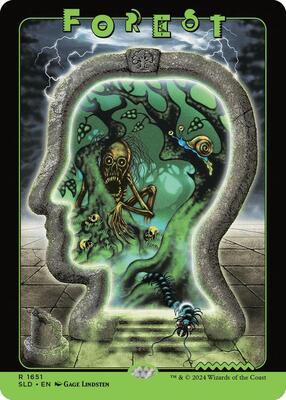 Forest (1651) card from Secret Lair Drop Series