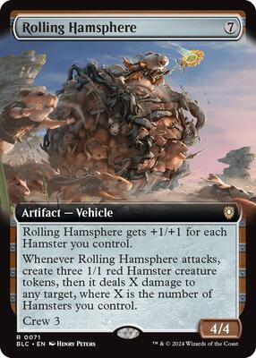 Rolling Hamsphere (Extended Art) card from Commander: Bloomburrow