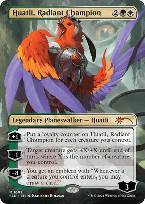 Huatli, Radiant Champion card from Secret Lair Drop Series