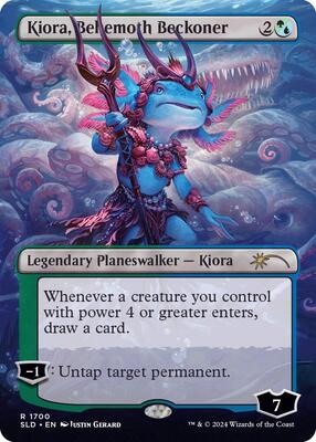 Kiora, Behemoth Beckoner card from Secret Lair Drop Series