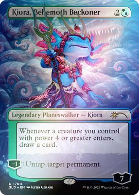 Kiora, Behemoth Beckoner (Rainbow Foil) card from Secret Lair Drop Series