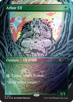 Arbor Elf (Rainbow Foil) card from Secret Lair Drop Series