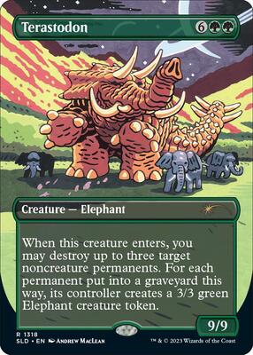 Terastodon card from Secret Lair Drop Series