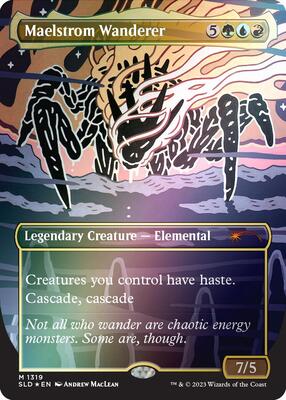 Maelstrom Wanderer (Rainbow Foil) card from Secret Lair Drop Series