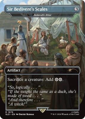 Sir Bedivere's Scales - Ashnod's Altar card from Secret Lair Drop Series