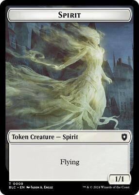 Spirit // Faerie Double-Sided Token card from Commander: Bloomburrow