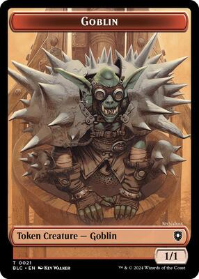 Goblin // Thopter Double-Sided Token card from Commander: Bloomburrow