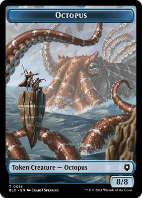 Octopus // Rabbit Double-Sided Token card from Commander: Bloomburrow