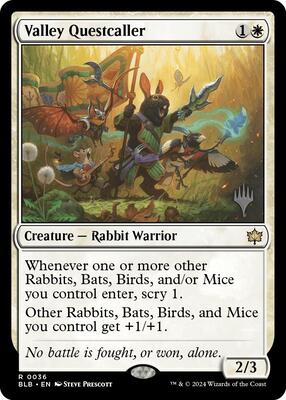 Valley Questcaller card from Promo Pack: Bloomburrow