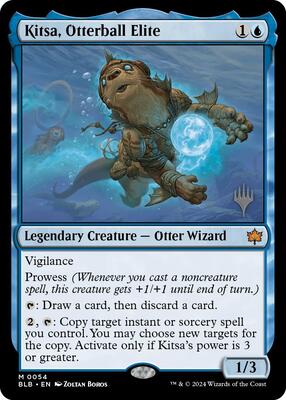 Kitsa, Otterball Elite card from Promo Pack: Bloomburrow