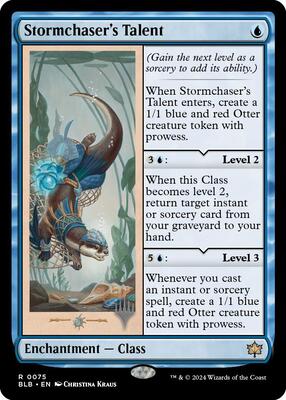 Stormchaser's Talent card from Promo Pack: Bloomburrow