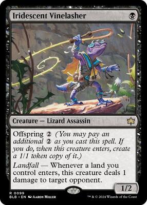 Iridescent Vinelasher card from Promo Pack: Bloomburrow