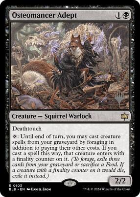 Osteomancer Adept card from Promo Pack: Bloomburrow