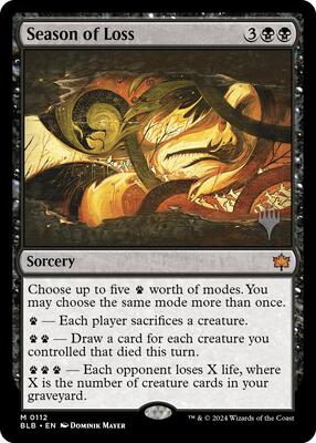 Season of Loss card from Promo Pack: Bloomburrow