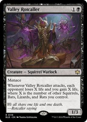 Valley Rotcaller card from Promo Pack: Bloomburrow