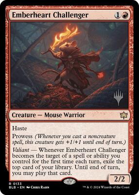 Emberheart Challenger card from Promo Pack: Bloomburrow