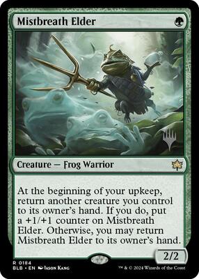 Mistbreath Elder card from Promo Pack: Bloomburrow