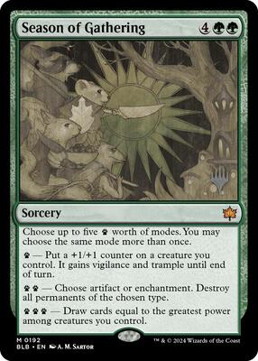 Season of Gathering card from Promo Pack: Bloomburrow