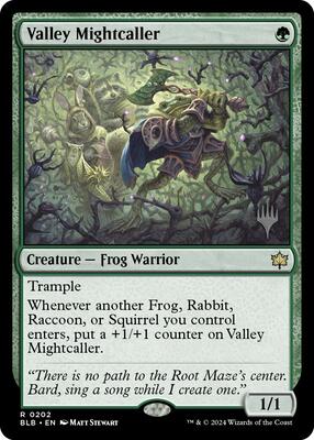Valley Mightcaller card from Promo Pack: Bloomburrow