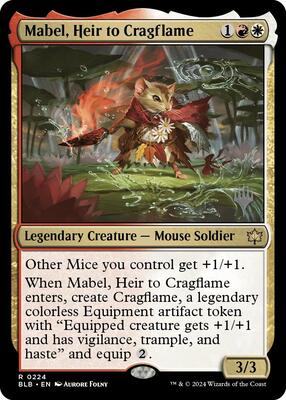 Mabel, Heir to Cragflame card from Promo Pack: Bloomburrow