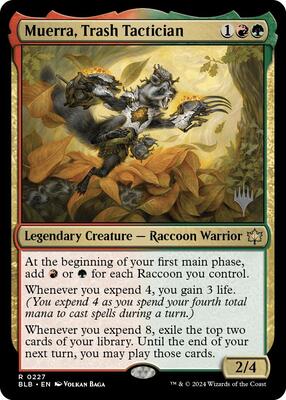 Muerra, Trash Tactician card from Promo Pack: Bloomburrow