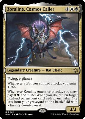 Zoraline, Cosmos Caller card from Promo Pack: Bloomburrow