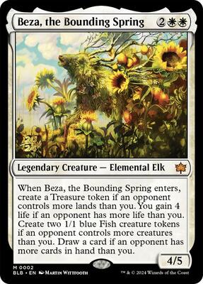 Beza, the Bounding Spring card from Prerelease Cards