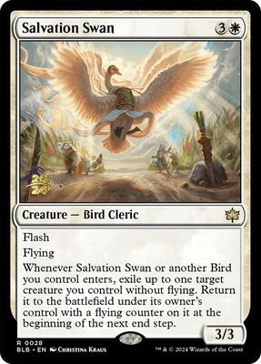 Salvation Swan card from Prerelease Cards