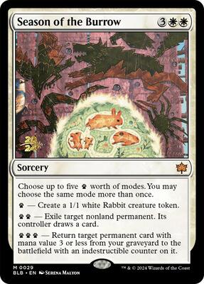 Season of the Burrow card from Prerelease Cards