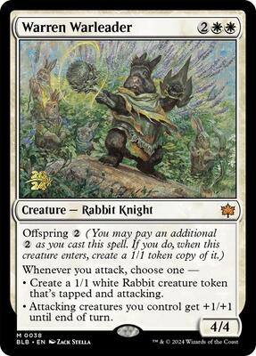 Warren Warleader card from Prerelease Cards