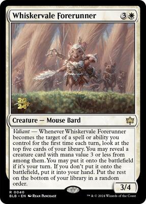 Whiskervale Forerunner card from Prerelease Cards