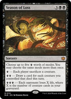 Season of Loss card from Prerelease Cards