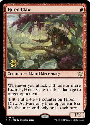 Hired Claw card from Prerelease Cards