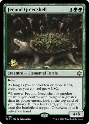 Fecund Greenshell card from Prerelease Cards