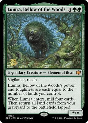 Lumra, Bellow of the Woods card from Prerelease Cards