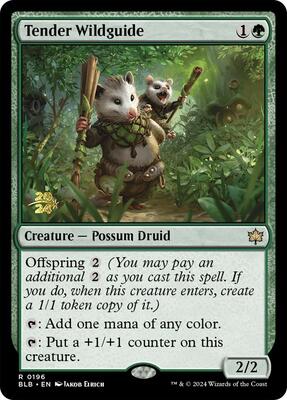 Tender Wildguide card from Prerelease Cards