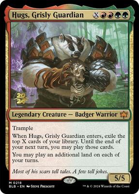 Hugs, Grisly Guardian card from Prerelease Cards