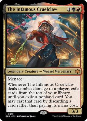 The Infamous Cruelclaw card from Prerelease Cards